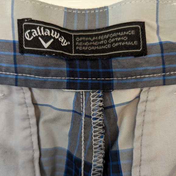 Callaway Mens Plaid Golf Shorts - Picture 3 of 5